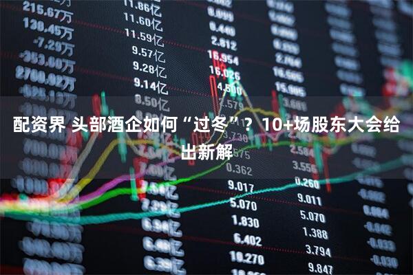 配资界 头部酒企如何“过冬”？10+场股东大会给出新解