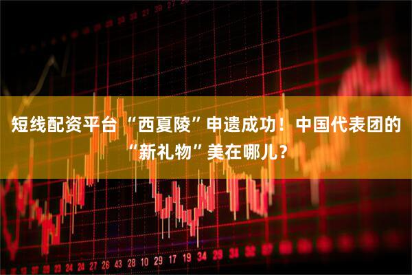 短线配资平台 “西夏陵”申遗成功！中国代表团的“新礼物”美在哪儿？